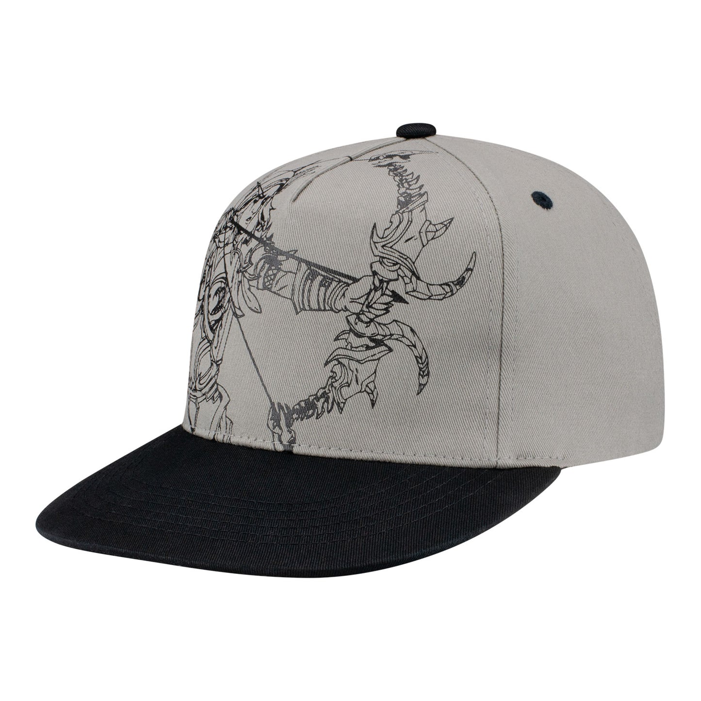 World of Warcraft Sylvanas Sketch Snapback Gorra - Vista Lateral Izquierda