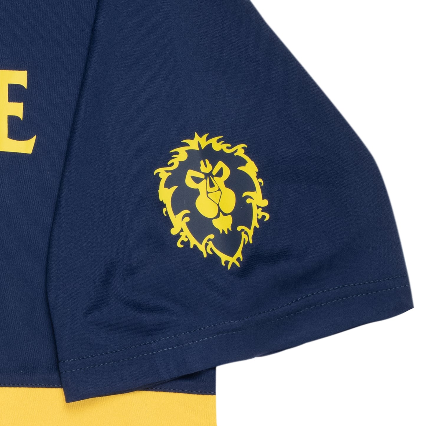 World of Warcraft l’Alliance T-Shirt coloré en or - fermer Up View