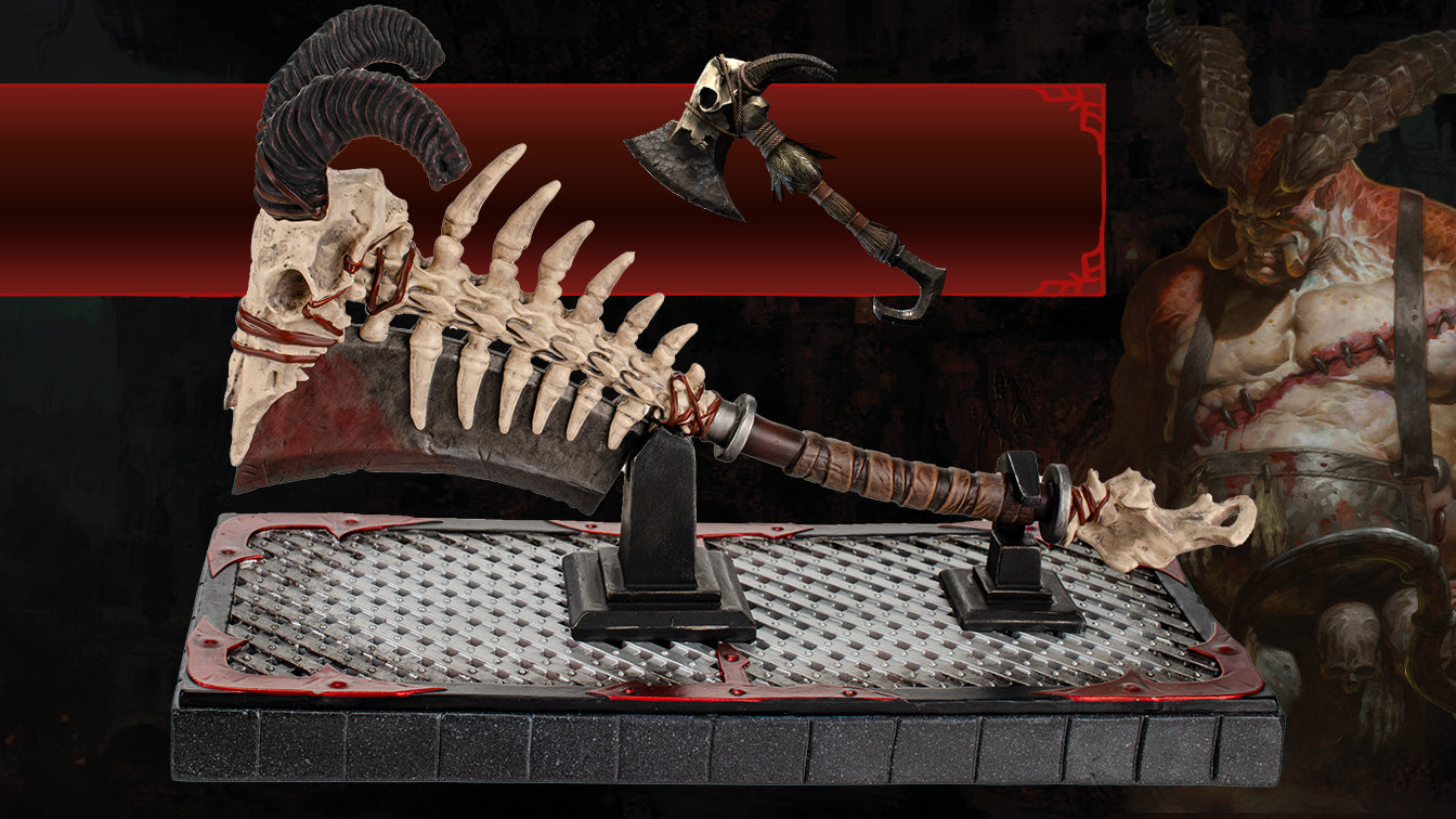 Replica della mannaia del macellaio di Diablo IV