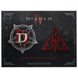 Diablo IV Embroidered Patches - 2 Pack - Front View on Packaging