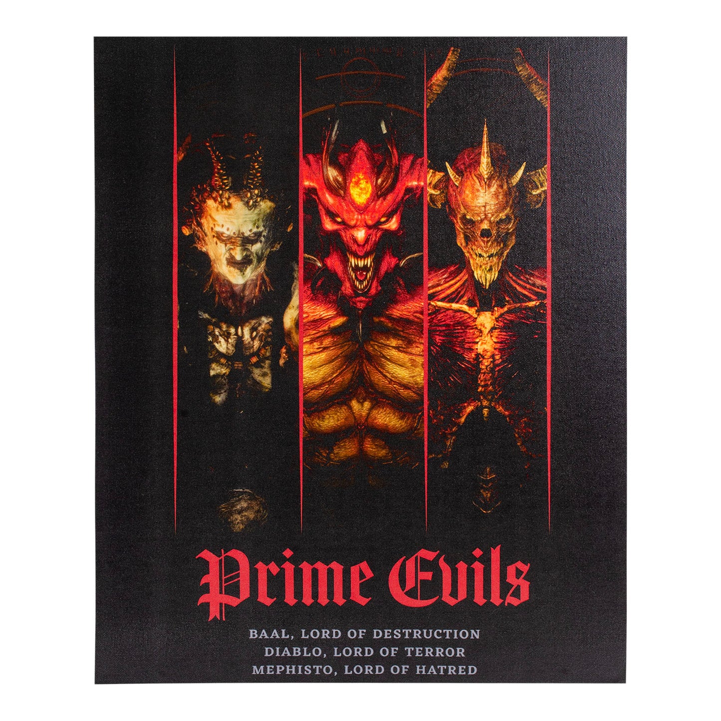 Diablo Shadows of Sanctuary Prime Evils Canvas Art - Front View