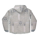 Overwatch 2 Logo White Half-Zip Pullover Jacket - Back View