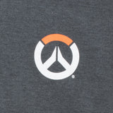 Overwatch 2 Logo Women's Grey Long Sleeve T-Shirt - Close Up View