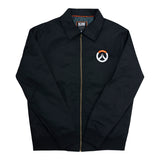Overwatch 2 Black Zip-Up Work Jacket - Front View