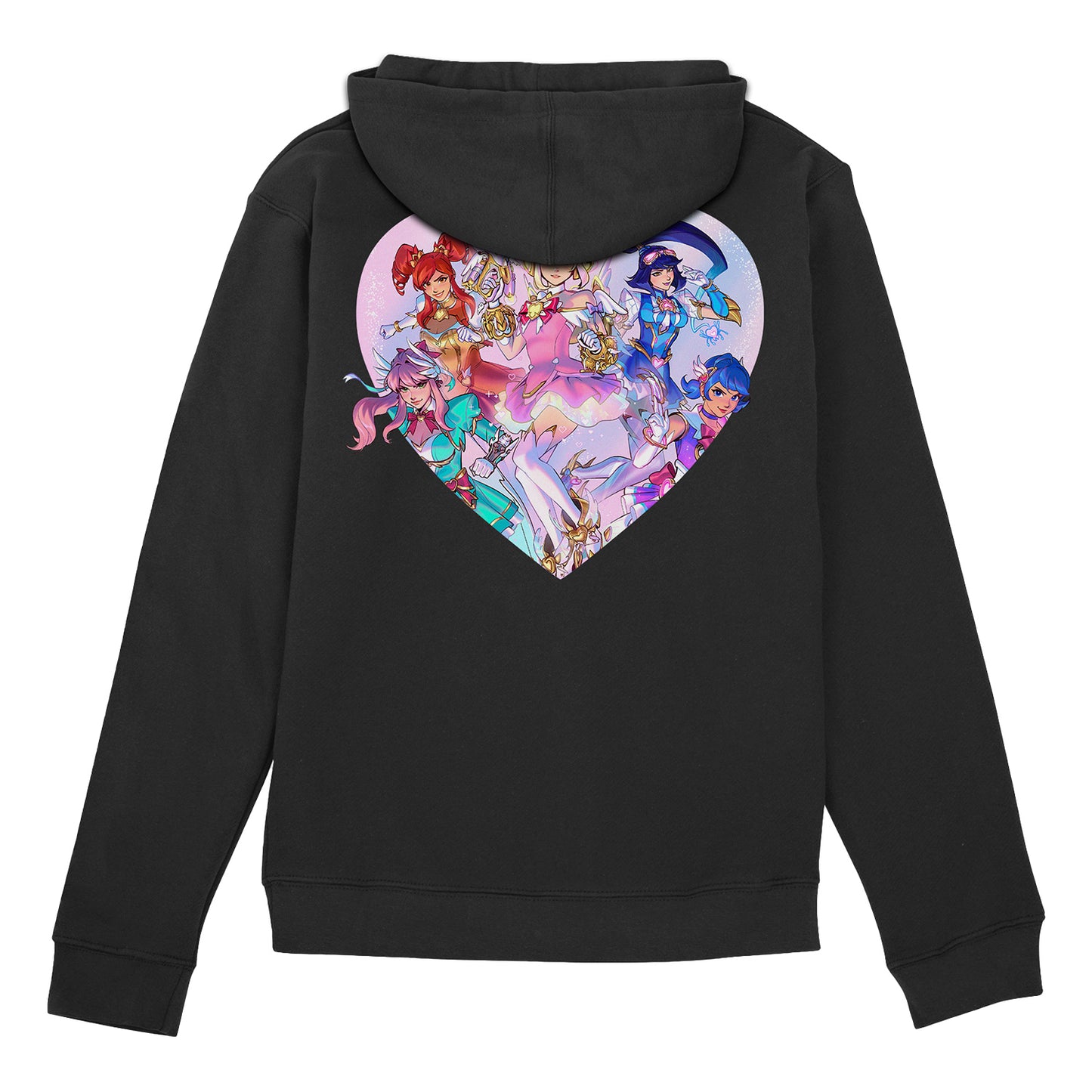 Overwatch Dokiwatch Black Pullover Hoodie - Back View