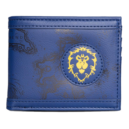 World of Warcraft Alliance Map of Azeroth Bifold Wallet - Front View