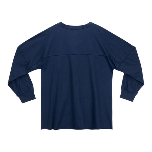 World of Warcraft Alliance Logo Women's Blue Long Sleeve T-Shirt - Back View