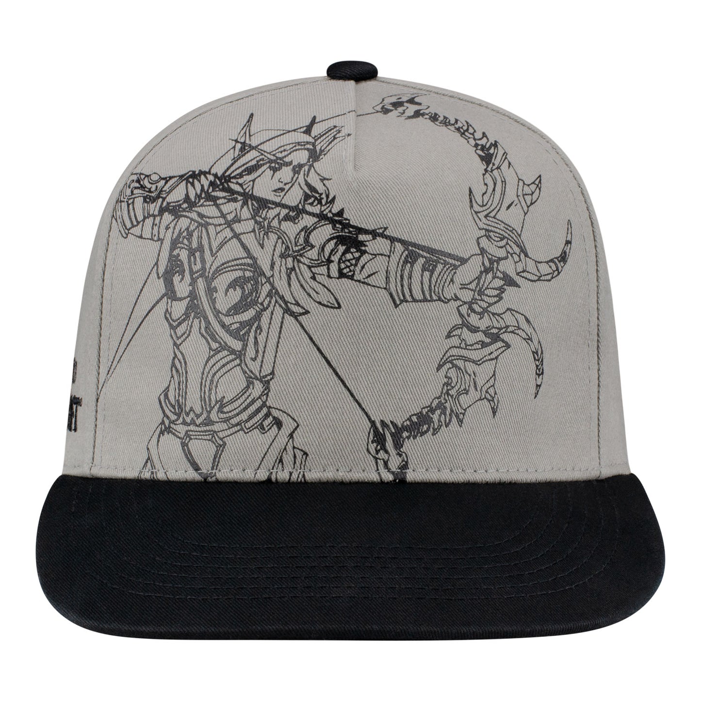 World of Warcraft Sylvanas Sketch Snapback Hat - Front View