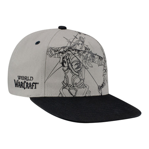 World of Warcraft Sylvanas Sketch Snapback Hat - Right Side View