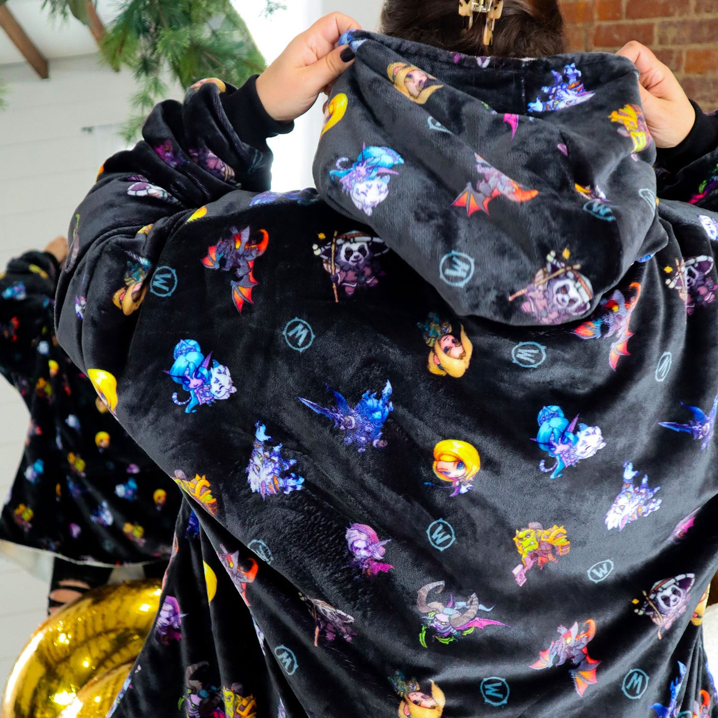 World of Warcraft Cute But Deadly Wearable Blanket - Back View on Model