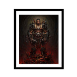 Diablo Barbarian 16 x 20in Framed Art Print - Front View