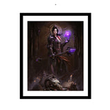 Diablo Sorceress 16 x 20in Framed Art Print - Front View