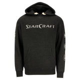 StarCraft Heavy Weight Patch Black Heather Pullover Hoodie - Front View