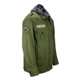 World of Warcraft Green Fatigue Jacket - Front Right Side View