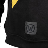 World of Warcraft Alliance To The End Gold Hoodie - Zoom Logo View