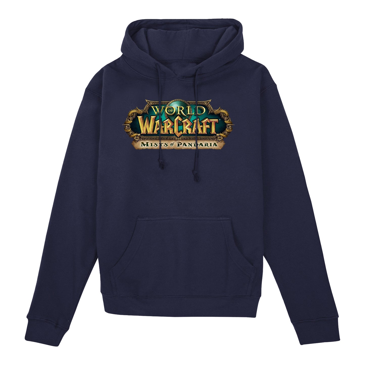 World of Warcraft Mists of Pandaria Logo Navy Hoodie - Front View