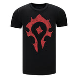 World of Warcraft Danger Horde Black T-Shirt - Front View