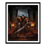 Diablo IV Barbar Bul-Kathos 16" x 20" Gerahmter Kunstdruck - Vorderansicht