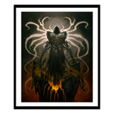 Diablo IV Inarius 16" x 20" Gerahmter Kunstdruck - Vorderansicht