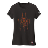 Diablo IV Barbar Women's Black T-Shirt - Vorderansicht