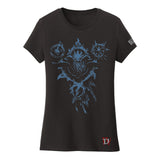 Diablo IV Sorcerer Women's Black T-Shirt - Vorderansicht