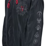 Diablo IV Windbreaker Schwarz Jacke - schließen Up View