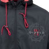 Diablo IV Windbreaker Schwarz Jacke - schließen Up View