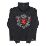 Diablo IV Lilith Denim Schwarz Kapuze Jacke  - Rückansicht