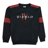 Diablo IV Schwarz Logo Rundhalsausschnitt  Sweatshirt - Vorderansicht