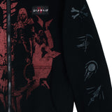 Diablo IV Necromancer Zip-Up Kapuze - schließen Up View