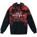 Diablo IV Tie-Dye Pullover Kapuze - Vorderansicht