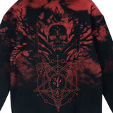 Diablo IV Tie-Dye Pullover Kapuze - schließen Up Rückenansicht