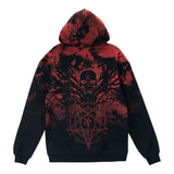 Diablo IV Tie-Dye Pullover Kapuze - Rückenansicht Hood Up