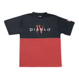 Diablo IV Logo Rot  Colorblock T-Shirt - Vorderansicht