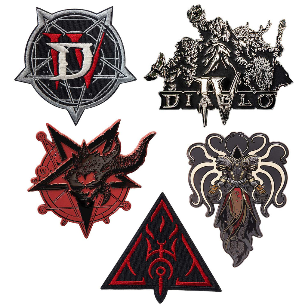 Diablo IV Pins und Patches Geschenkset - Blizzard Gear speichern