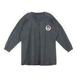 Overwatch 2 Grau Logo Women's Langärmelig T-Shirt  - Vorderansicht