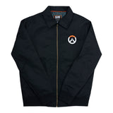 Overwatch 2 Schwarzer Zip-Up Work Jacke - Vorderansicht