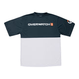 Overwatch 2 Weißer Colorblock Logo T-Shirt  - Vorderansicht