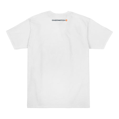 Overwatch Stadium Zarya vs Reinhardt T-Shirt - Rückenansicht weiße Version