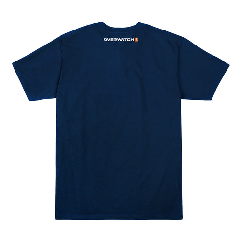 Overwatch Freja T-Shirt - Rückenansicht Marine Version