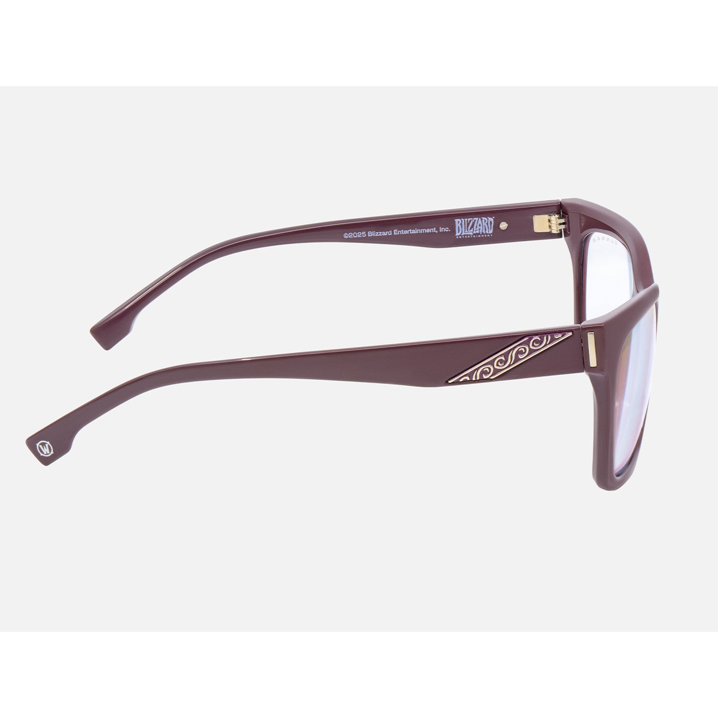 World of Warcraft Sylvanas Gunnar Brille - Seitenansicht Klare Gläser