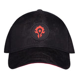 World of Warcraft Horde Map of Azeroth Schwarzes Snapback Hut - Frontansicht