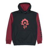 World of Warcraft Horde Logo Schwarzer Colorblock-Pullover Kapuze