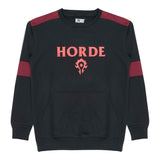 World of Warcraft Horde Black Logo Rundhalsausschnitt  Sweatshirt - Vorderansicht