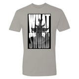 World of Warcraft What Sword Grey T-Shirt - Frontansicht