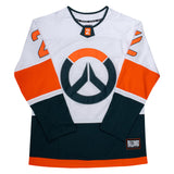 Weißes Overwatch 2 Hockey-Trikot