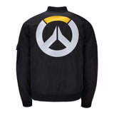Overwatch Logo Schwarzer Zip-Up-Bomber für Männer Jacke