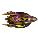 StarCraft Limitierte Auflage Archon des Goldenen Protoss  Träger  Schiff 7" Replik in Gold - Draufsicht