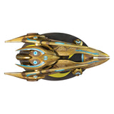 StarCraft Protoss Träger Schiff 7" Replik in Gold - Draufsicht