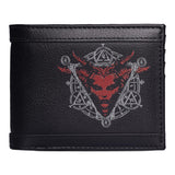 Billetera con el sello de Lilith de Diablo IV - Vista frontal